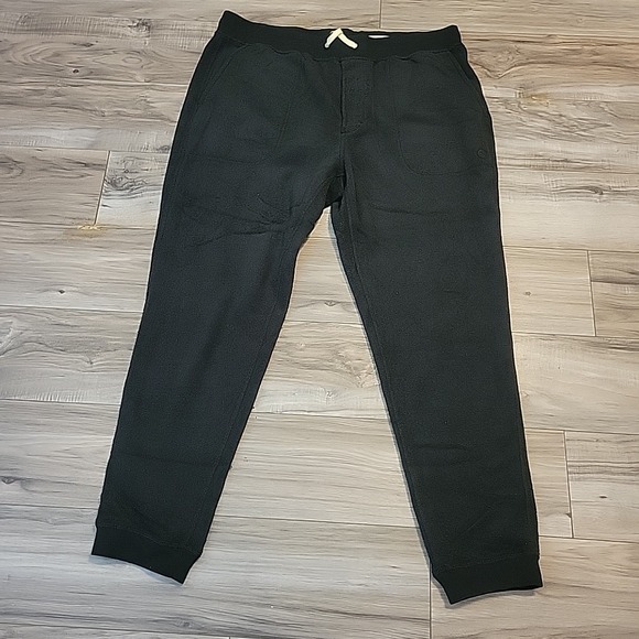 Outerknown Hightide Terry Sweatpants Black Men's Size XL 1620018 NEW‎